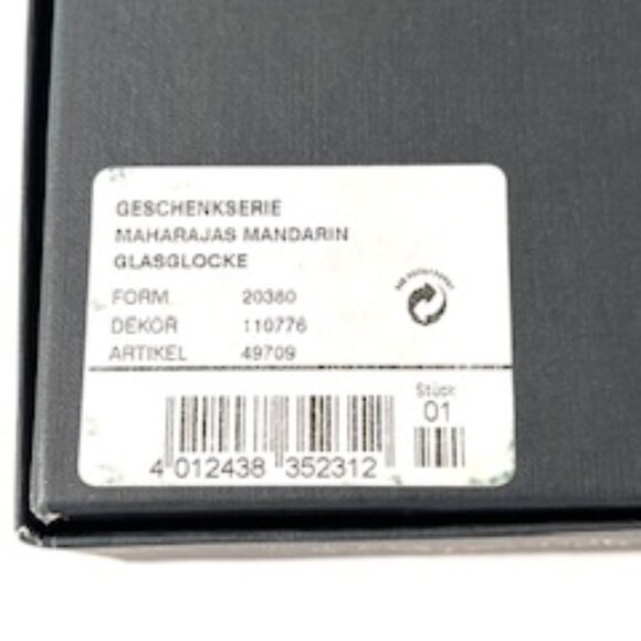 Rosenthal Maharajas Kobalt Elephant Motif Bell Christmas Ornament - Picture 7 of 7